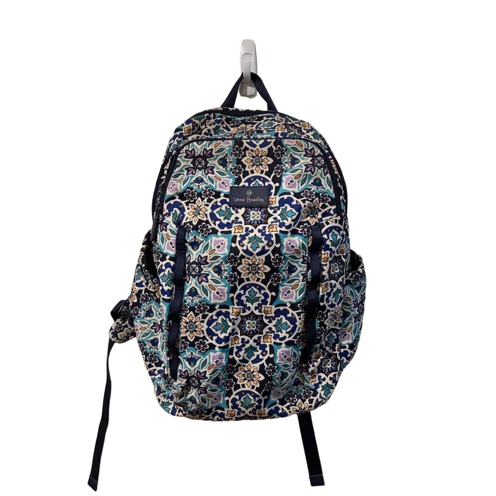 Vera Bradley Sporty Large Backpack Lisbon Medallion Cool Print